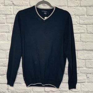 NWT Brooks Brothers Boys Blue V-Neck Sweater